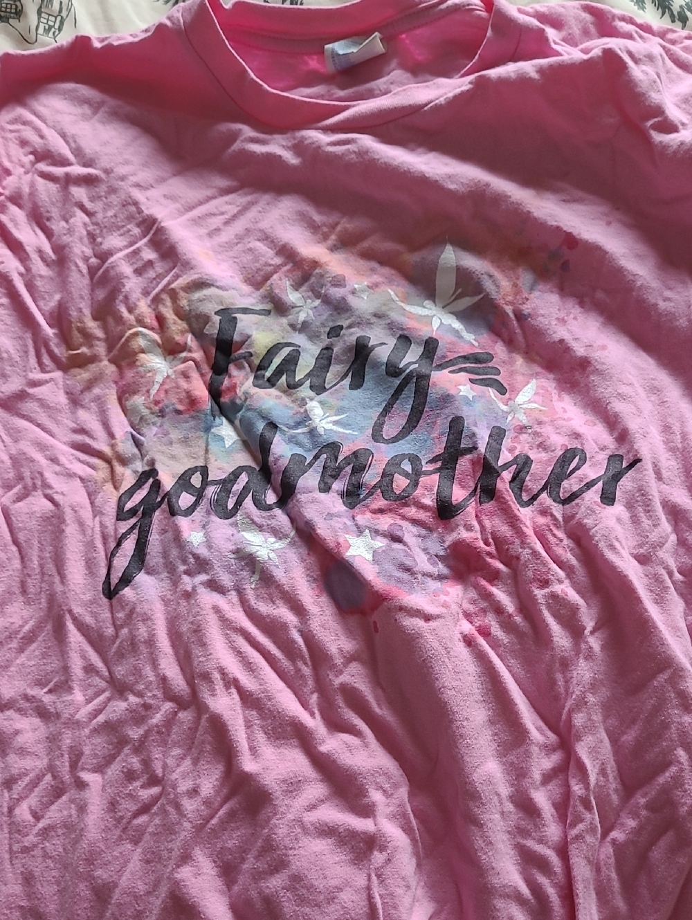 Pink "Fairy Godmother" Graphic Kids T-Shirt